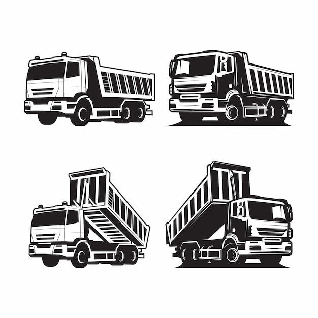 Dump truck vector