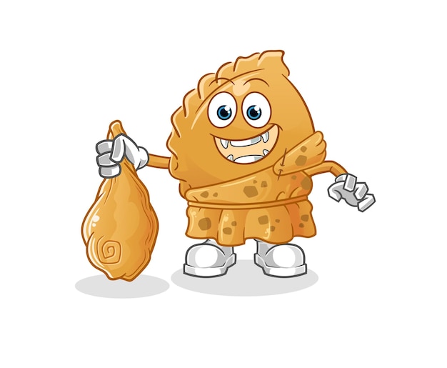 Dumpling ancient cartoon. cartoon mascot vector