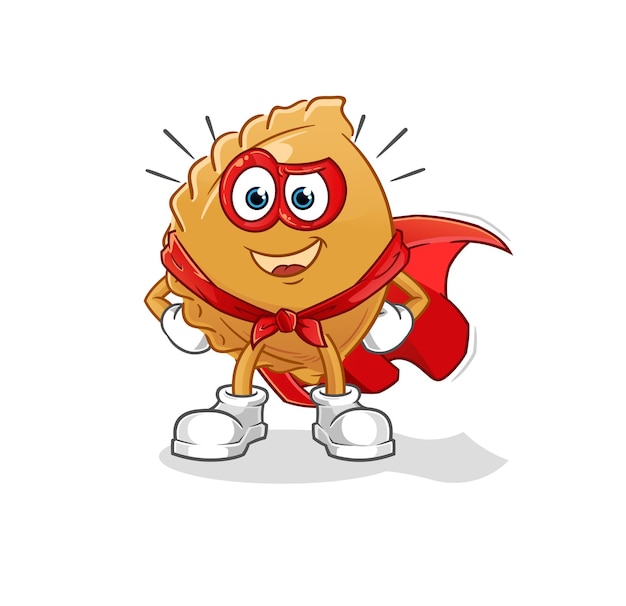 Dumpling heroes vector. cartoon character