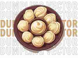 Vector dumpling vector design