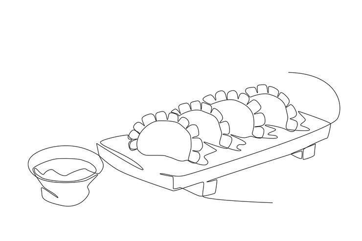 Vector dumplings illustrations on the dongzhi festival