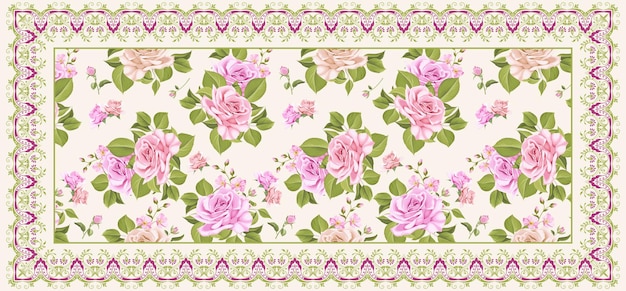 Dupatta-ontwerp met textielpatroon