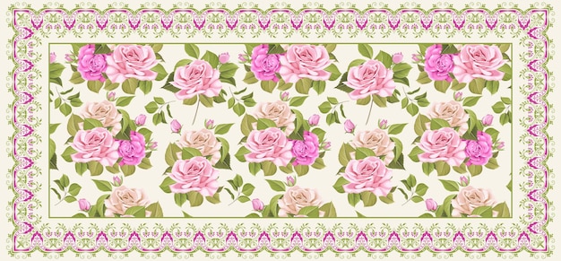 DUPATTA TEXTILE PATTERN DESIGN (ontwerp van het textiel)