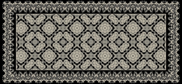 Vector dupatta textile pattern design