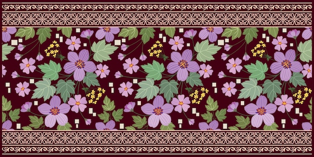 Dupatta Textile Pattern Design