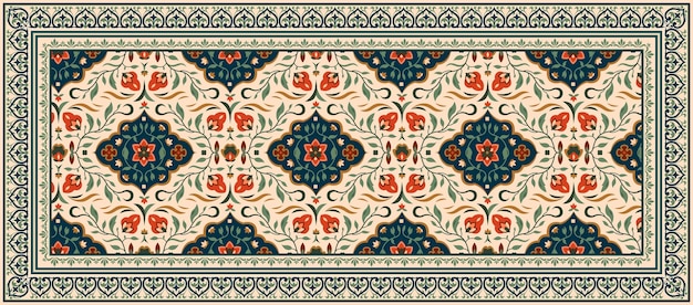 Dupatta textile pattern design