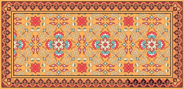 Dupatta textile pattern design