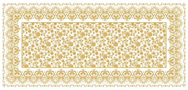 Dupatta textile pattern design