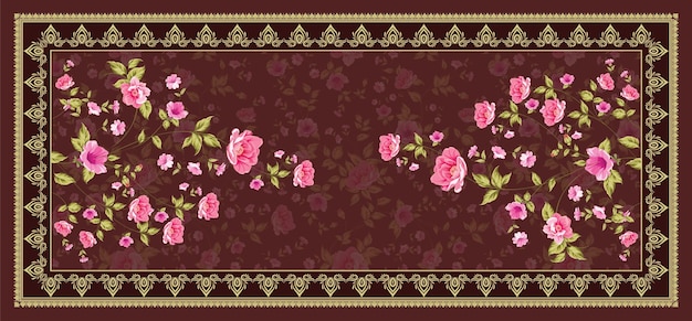 dupatta textile pattern design