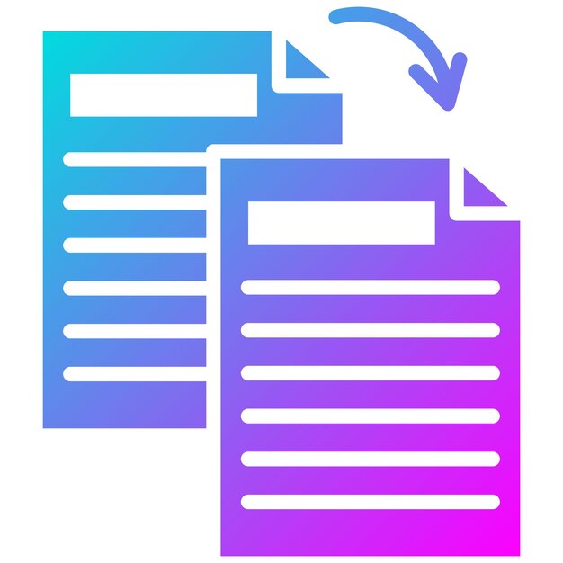 Vector duplicate documents vector illustration style