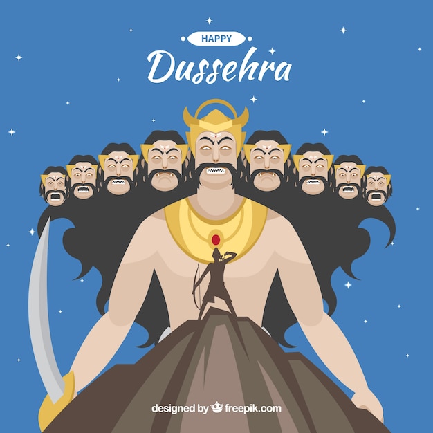 Vettore sfondo di dussehra