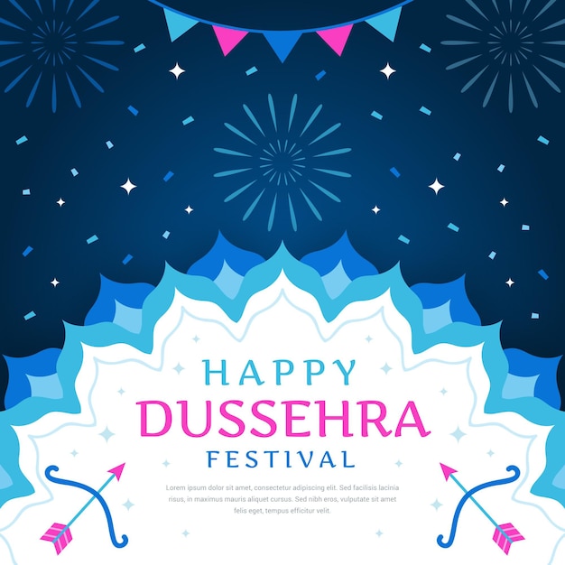 Design della celebrazione dell'evento di dussehra