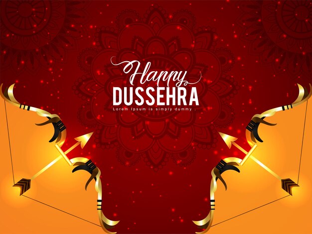 Vector dussehra feestkaart