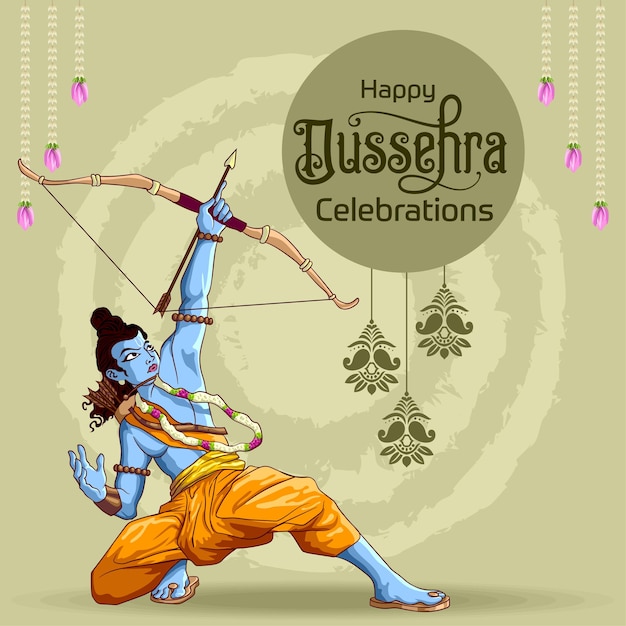 Dussehra 弓矢でバッドを滅ぼすことを目指すラム卿のご挨拶