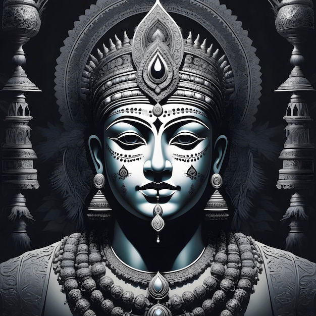 Vector dussehra vector poster met witte achtergrond