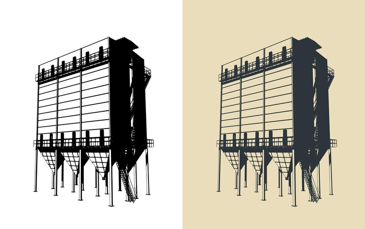 Vector dust extraction system illustrations