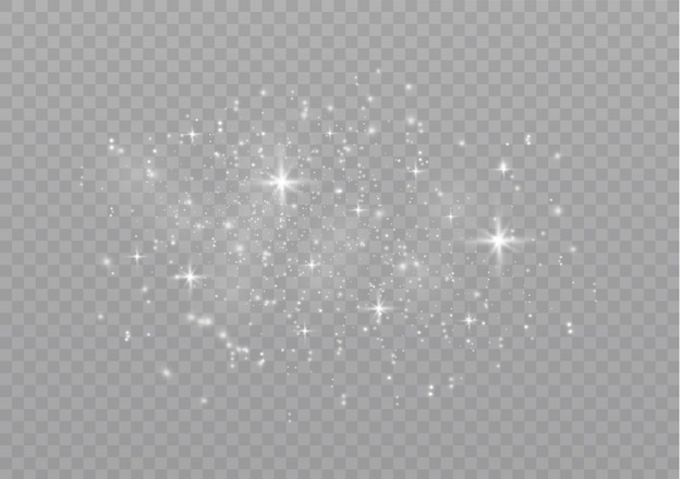 먼지가 튀고 별이 특별한 빛으로 빛납니다.