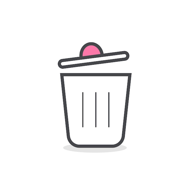 dustbin vector trash icon bin