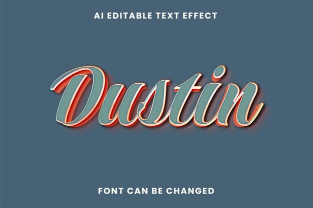 Dustin-teksteffect