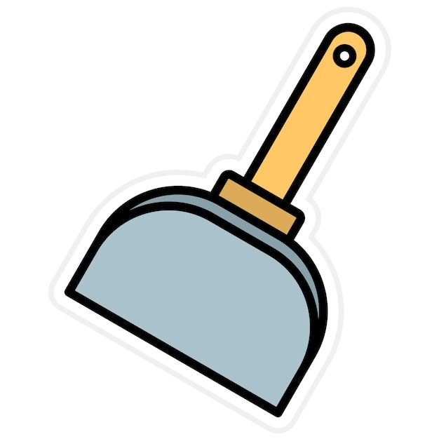 Dustpan 아이콘 터 이미지는 위생 루틴에 사용할 수 있습니다.