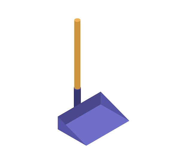 Dustpan isometric