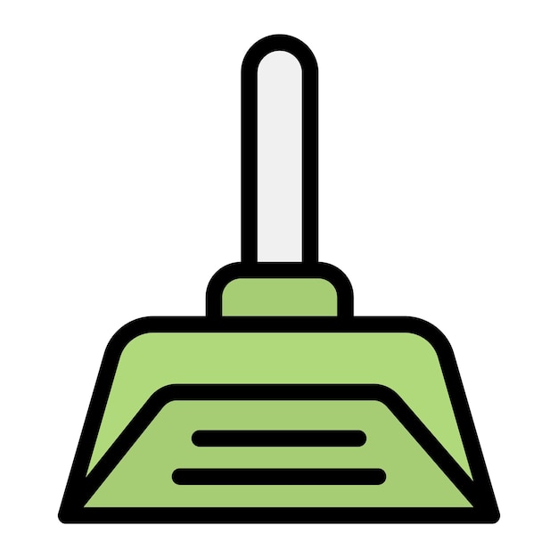 Vector dustpan vector icon design illustration