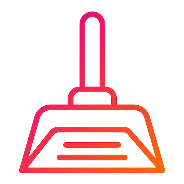 Vector dustpan vector icon design illustration