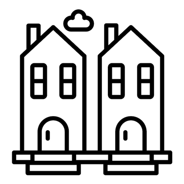 Dutch House Vector Illustration Style