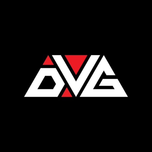 DVG triangle letter logo design with triangle shape DVG triangle logo design monogram DVG triangle vector logo template with red color DVG triangular logo Simple Elegant and Luxurious Logo DVG