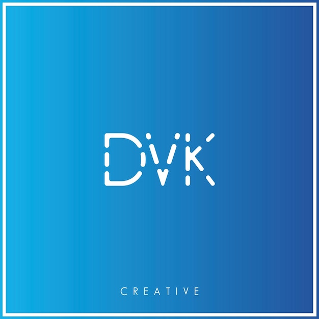 Dvk premium vector ultimo logo design creative logo vector illustration minimal logo monogramma