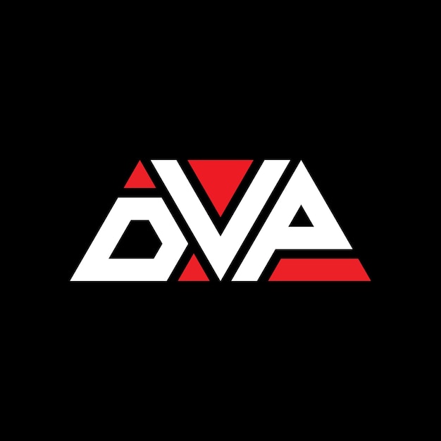 トライアングル・レター・ロゴ・デザイン (DVP Triangle Letter Logo Design) トライアングルの形状モノグラム三角形・ベクトル・ロゴのテンプレート赤い色三角のロゴシンプルエレガント豪華なロゴ