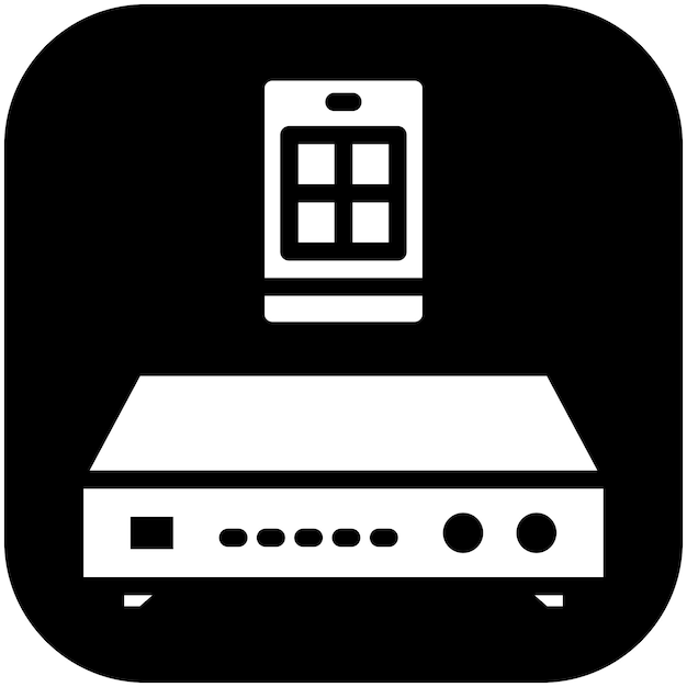 DVR vector icoon illustratie van Mobile UI UX iconset