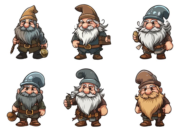 Vector dwarf vector design illustration isolated on white background