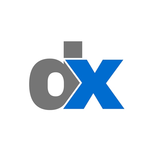 Vettore icona delle lettere iniziali del marchio dx