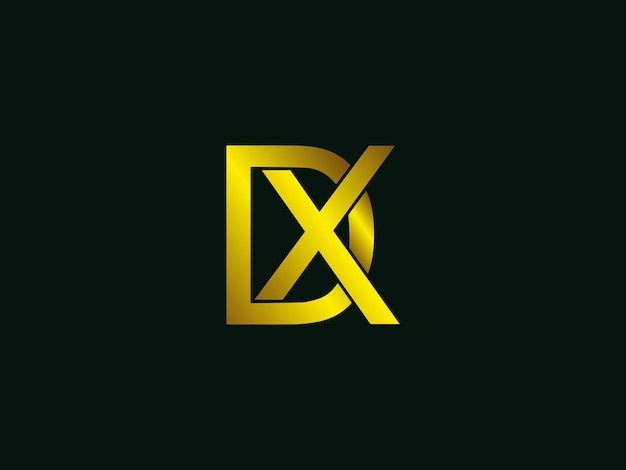 Vettore progettazione del logo dx