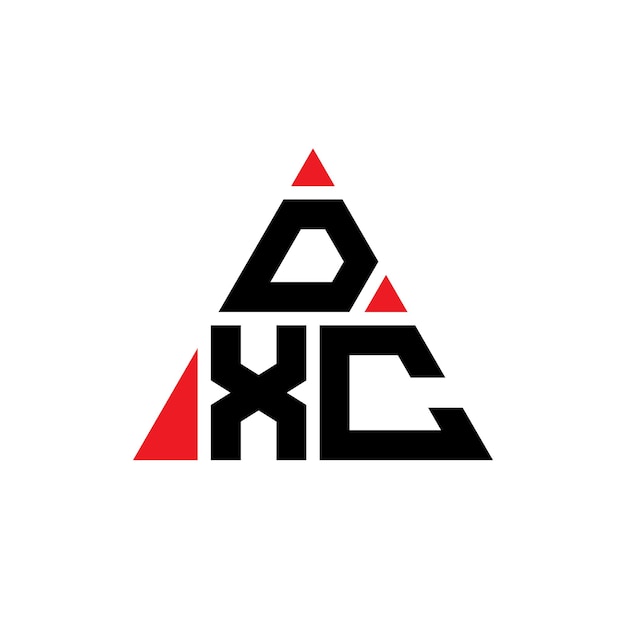 dxc triangle letter logo design with triangle shape dxc triangle logo design monogram dxc triangle vector logo template with red color dxc triangular logo simple elegant and luxurious logo