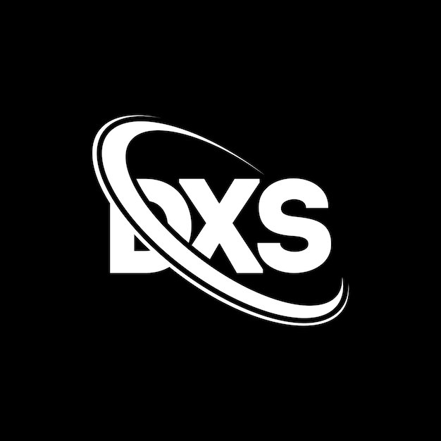 DXS ローゴ DXS LETTER DXL LETTER ローゴ デザイン DXS ロゴ イニシャル DXL 円と大文字のモノグラム ロゴ DXL テクノロジービジネスと不動産ブランドのタイポグラフィー