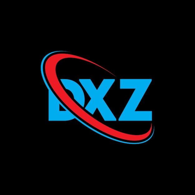 Vector dxz logo dxz brief dxz letter logo ontwerp initialen dxz logotype gekoppeld aan cirkel en hoofdletters monogram logotype dxz typografie voor technologiebedrijf en vastgoedmerk
