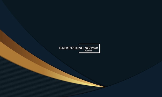 Dynamic abstract background blue and golden luxury color