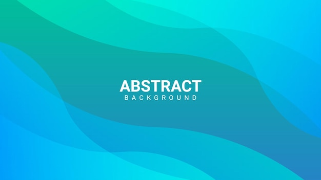 Dynamic abstract background with green and blue gradient