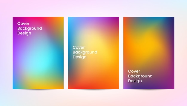 Dynamic abstract gradient color cover background design.