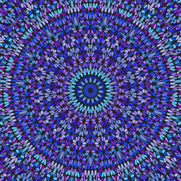 Dynamic abstract psychedelic radial ornament pattern mandala background design