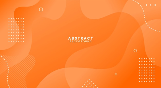 Dynamic abstract trendy orange color gradation background