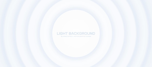 Dynamic Abstract Vector White Wide Background with Pulsating Blurred Circles