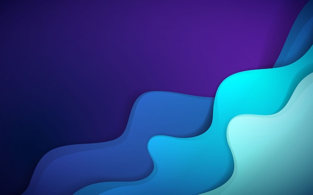 Dynamic background with color fluid shape