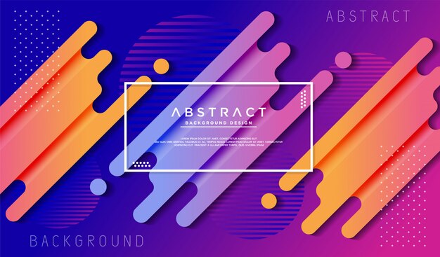 Vector dynamic background with fluid liquid shape