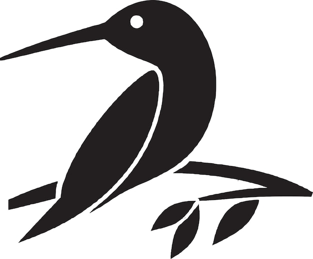 dynamic bird logo design with fluid shapes