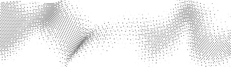 Vector dynamic black and white halftone wave pattern stylish geometric design for product banners and cover