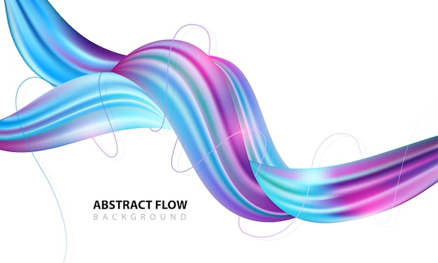 Dynamic blue and purple color fluid background