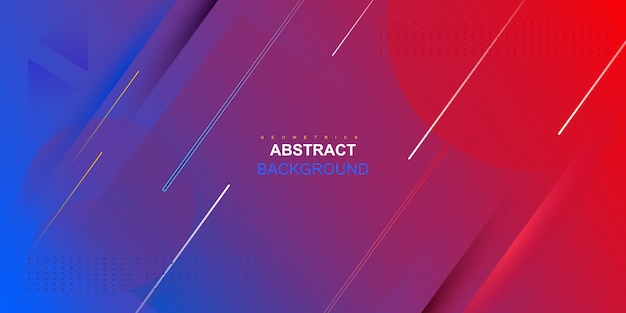 Dynamic colorful abstract geometric gradient background